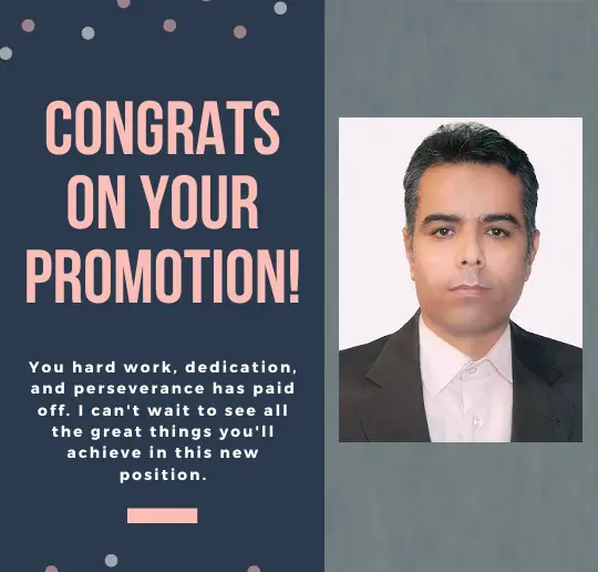 Congratulations to the director of research and technology affairs