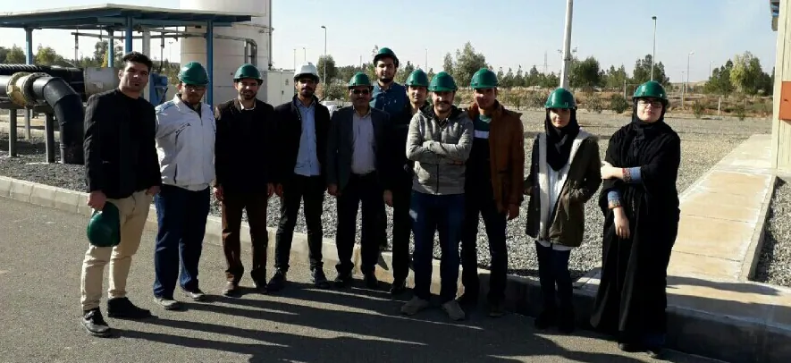 بازدید علمی دانشجویان کارشناسی ارشد رشته مهندسی عمران از تصفیه خانه فاضلاب و ایستگاههای پمپاژ 