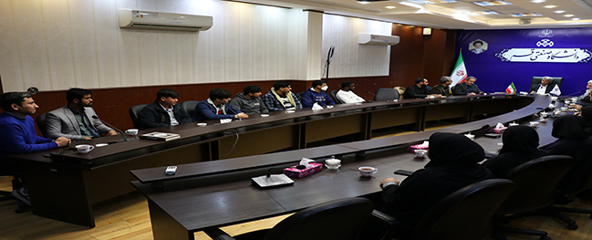 The meeting of the Board of Trustees of Qom University of Technology with international students.