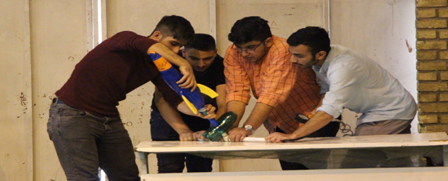 برگزاری مسابقه موشک آبی استان قم  در دانشگاه صنعتی قم