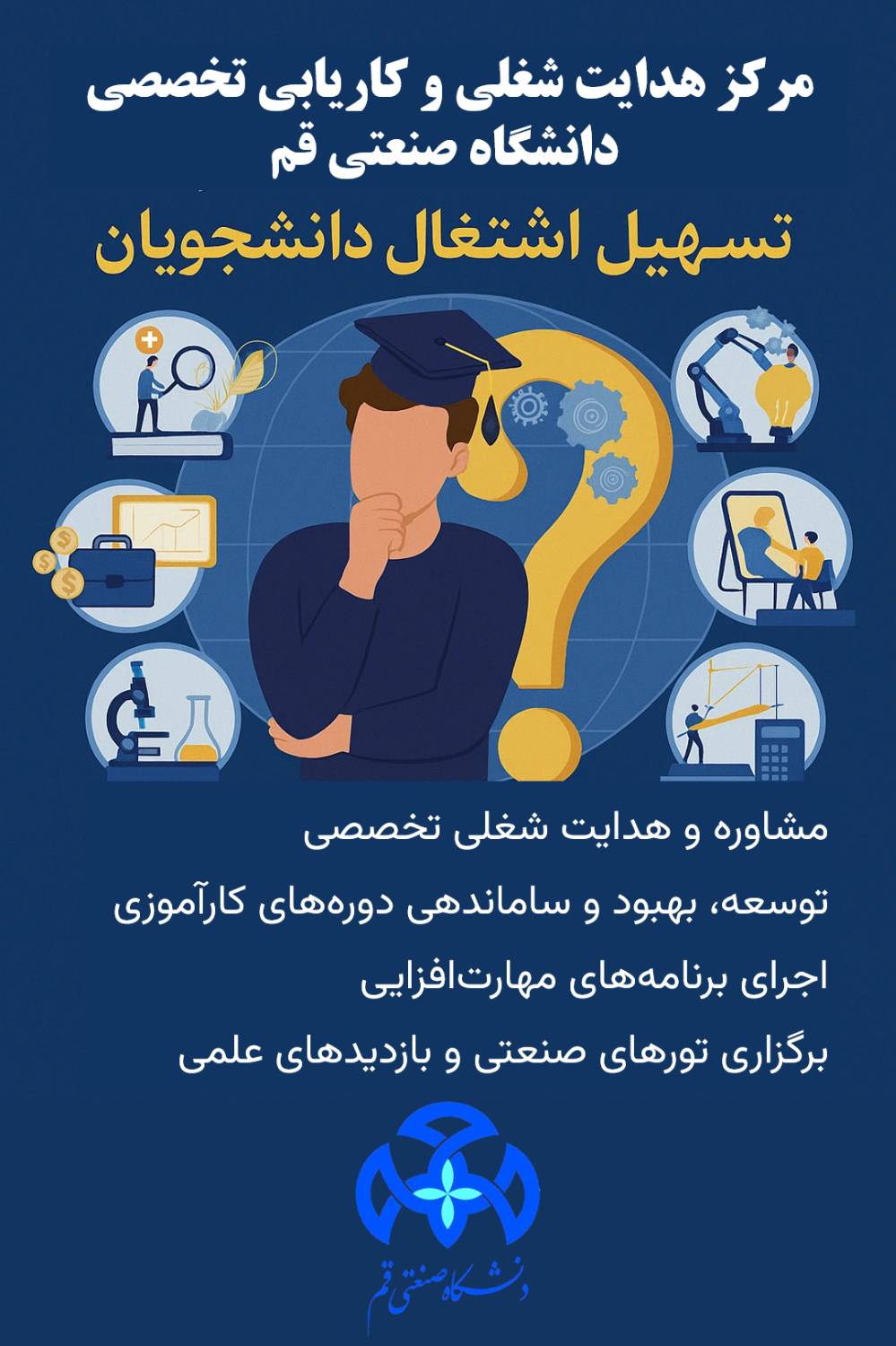 Opening of the Career Guidance and Specialized Employment Center at Qom University of Technology
