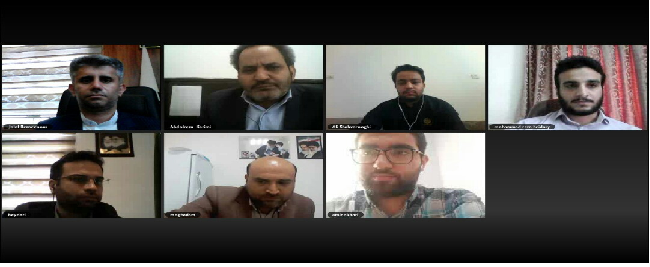 Holding the First Virtual Session of the Supervisory Board of Qom Industrial University in 1399