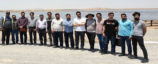 Scientific visit of students from Qom University of Technology to the 10 megawatt Ghadeer Solar Power Plant.