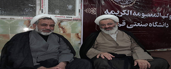 Visit of the Head of the Omrah and Pilgrimage Headquarters of University Students Nationwide to the Al-Ma'soomah Karamah Pavilion of Qom University of Technology in Karbala